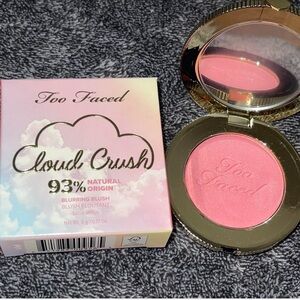 Too Faced Cloud Crush Blurring Blush in the shade Golden Hour.